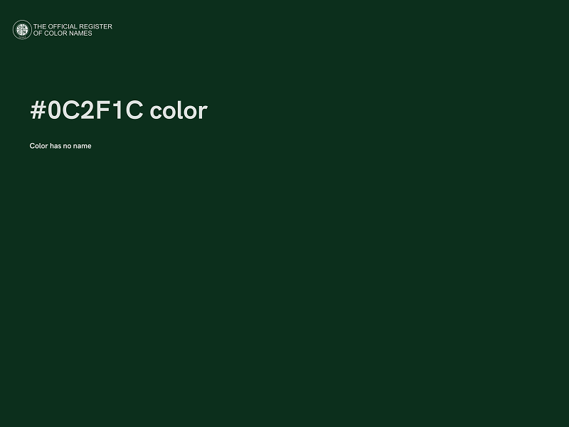 #0C2F1C color image