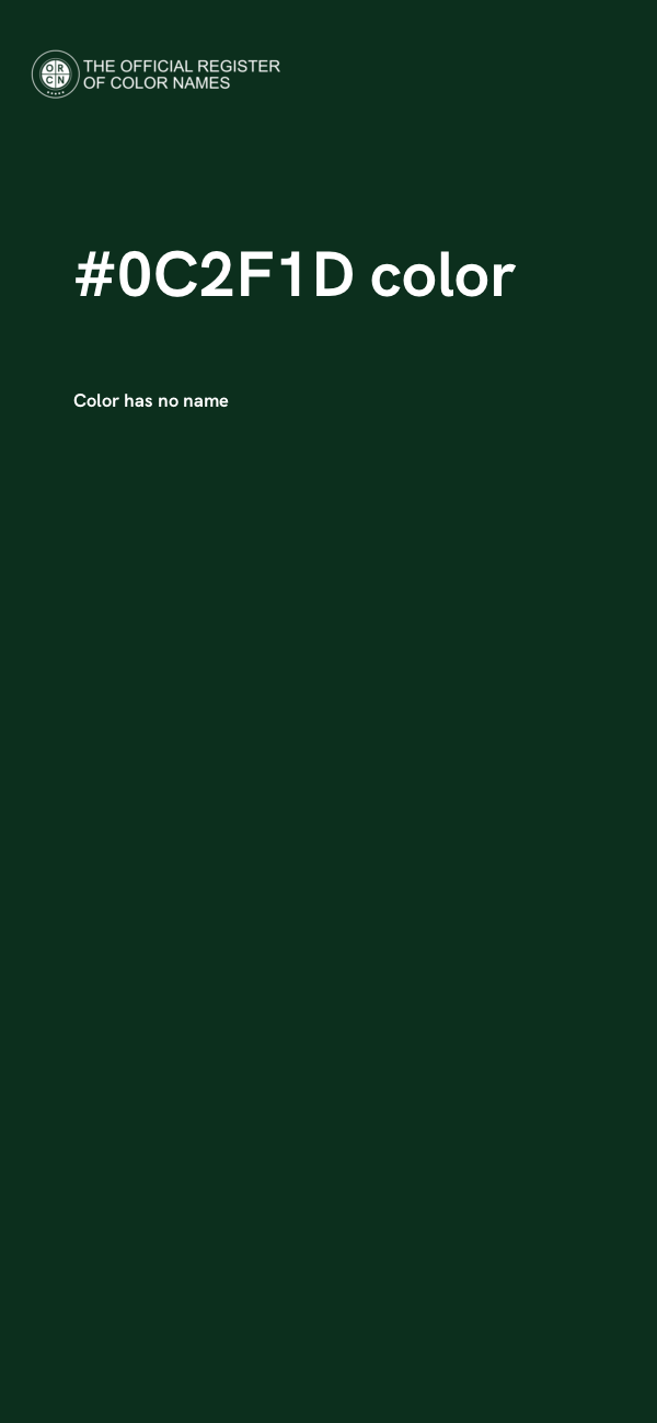#0C2F1D color image
