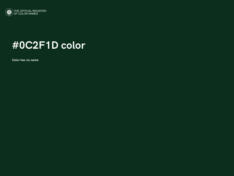 #0C2F1D color image