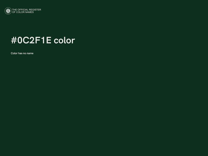 #0C2F1E color image