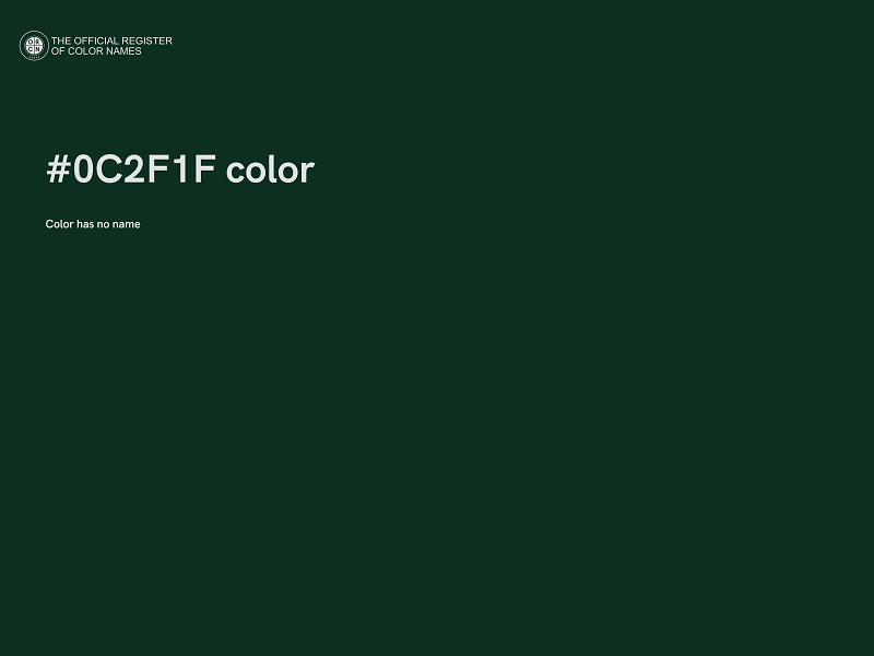 #0C2F1F color image