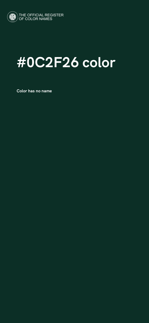 #0C2F26 color image