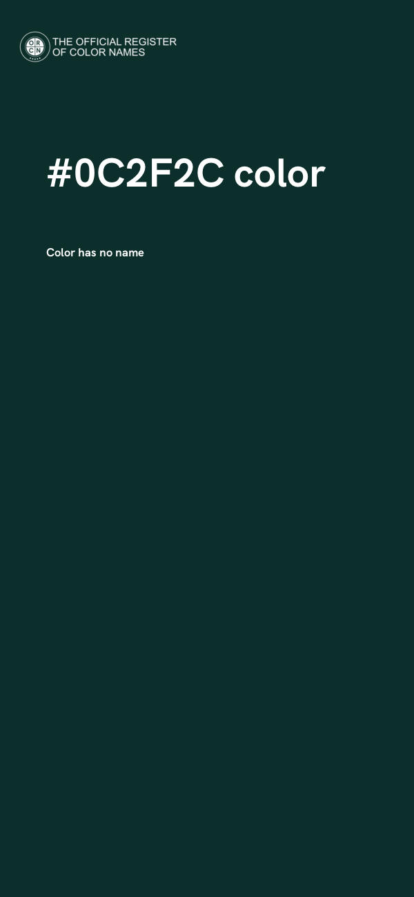 #0C2F2C color image