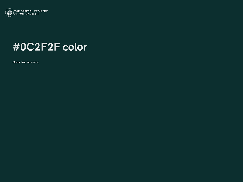 #0C2F2F color image