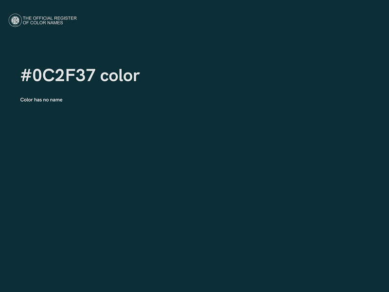 #0C2F37 color image