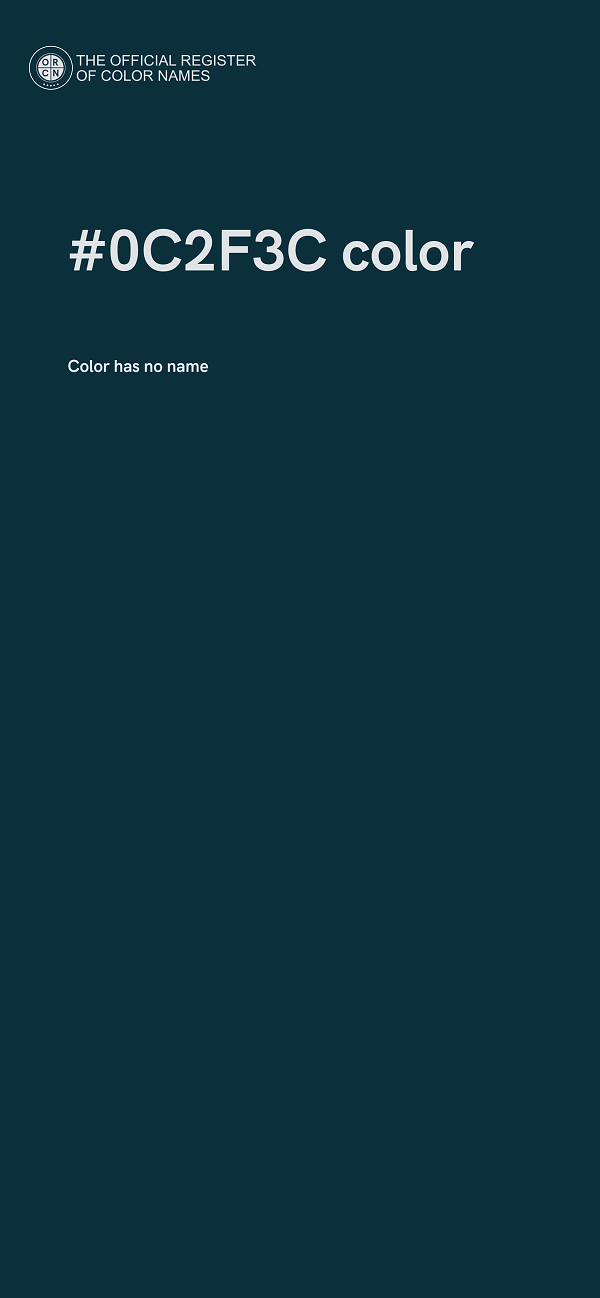 #0C2F3C color image