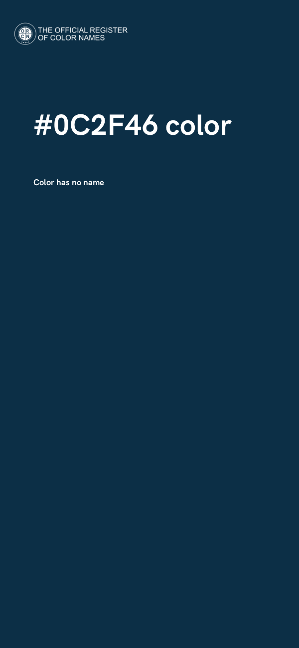 #0C2F46 color image