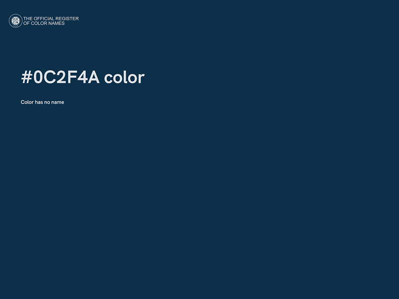 #0C2F4A color image