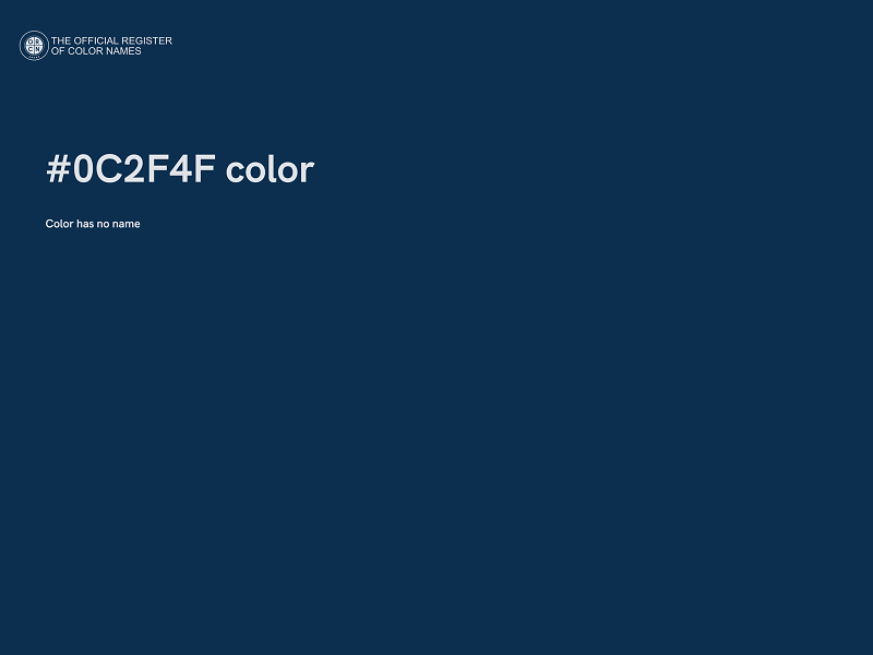 #0C2F4F color image