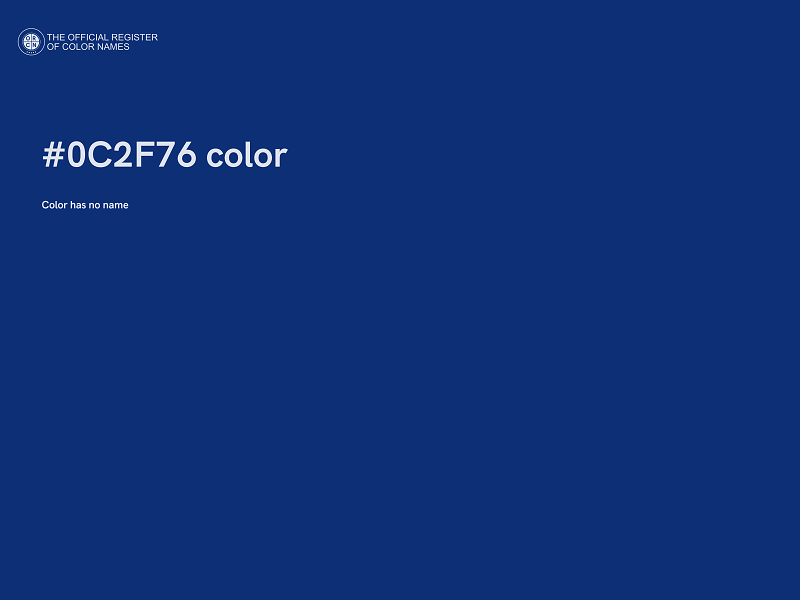 #0C2F76 color image