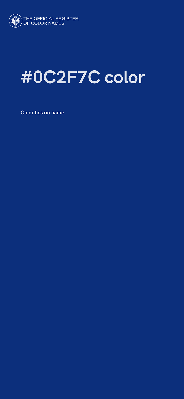 #0C2F7C color image