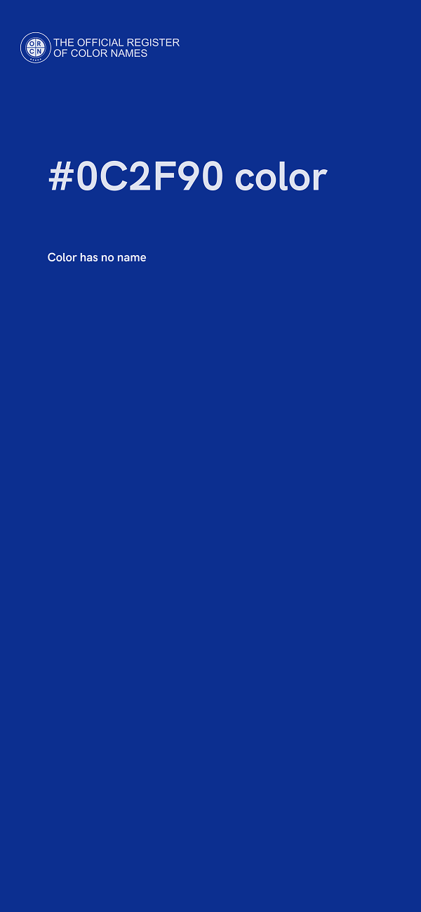 #0C2F90 color image