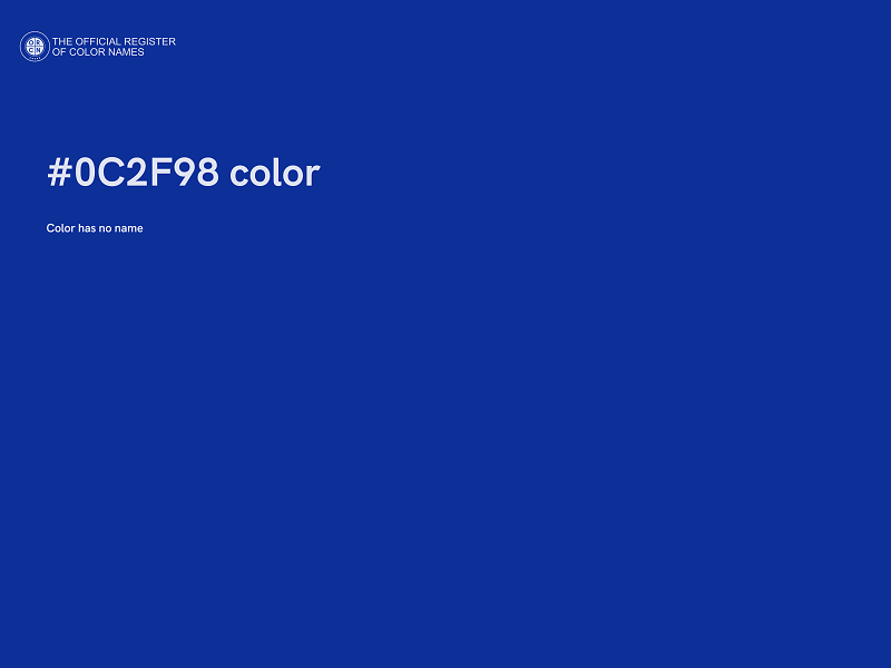 #0C2F98 color image