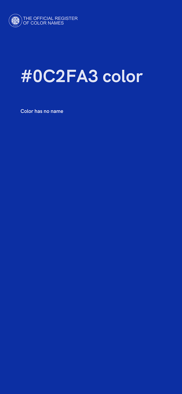 #0C2FA3 color image
