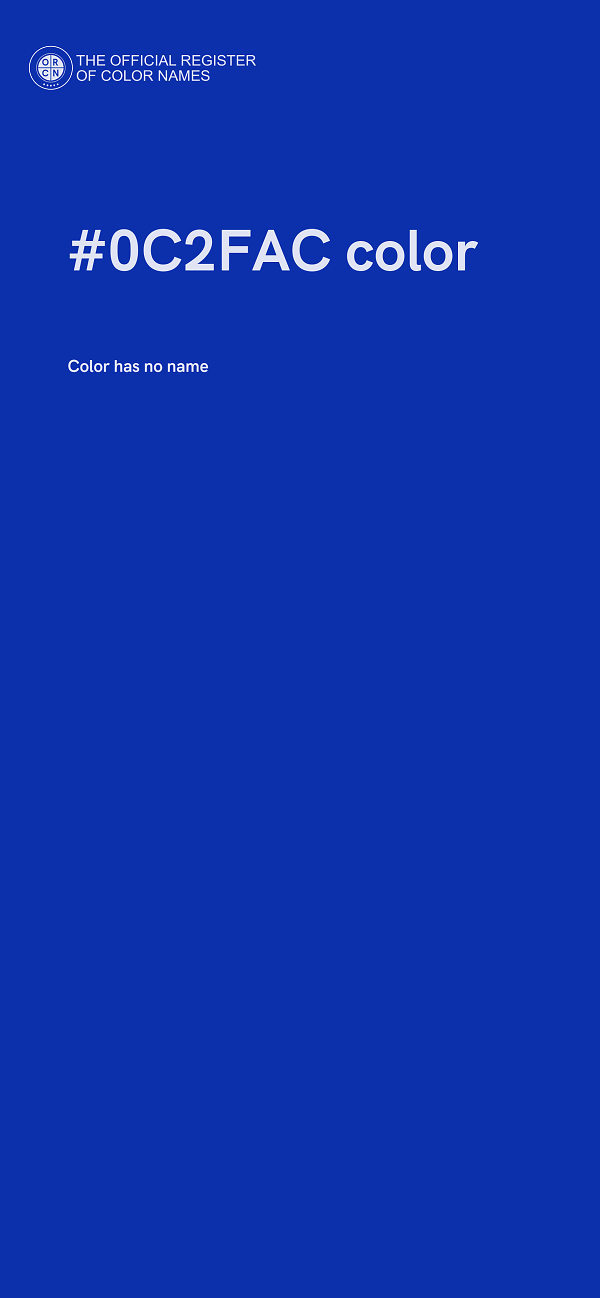 #0C2FAC color image