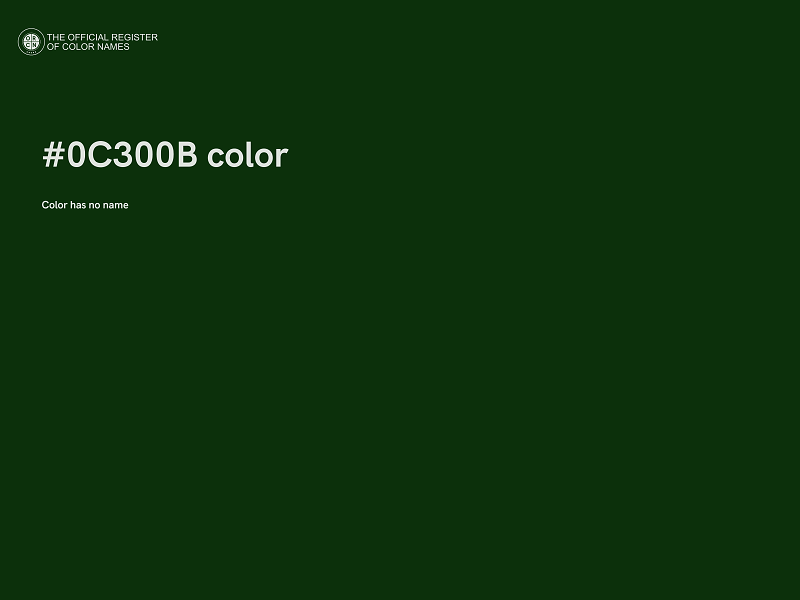 #0C300B color image