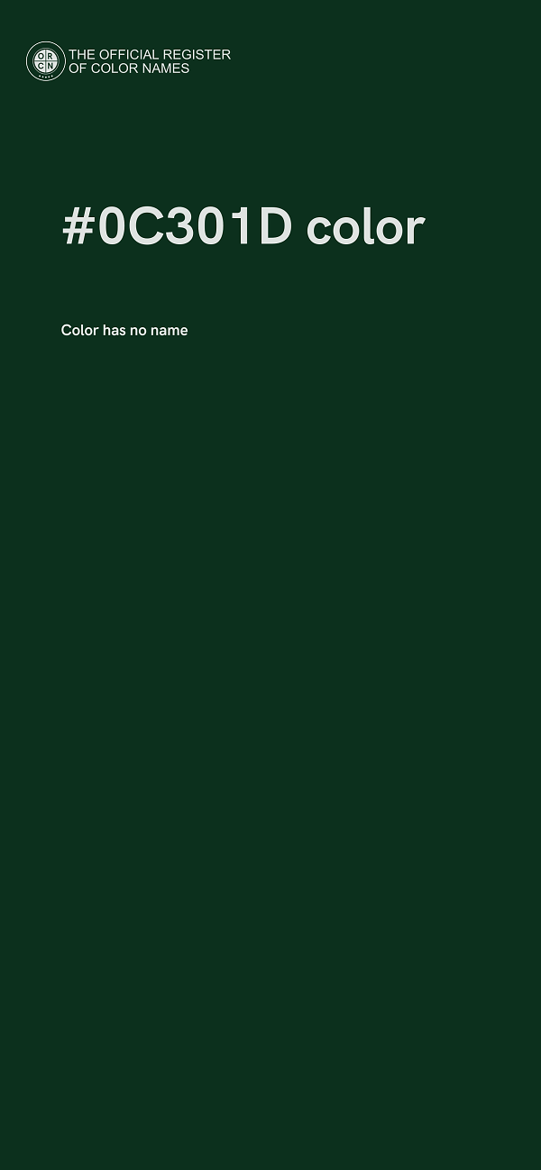 #0C301D color image