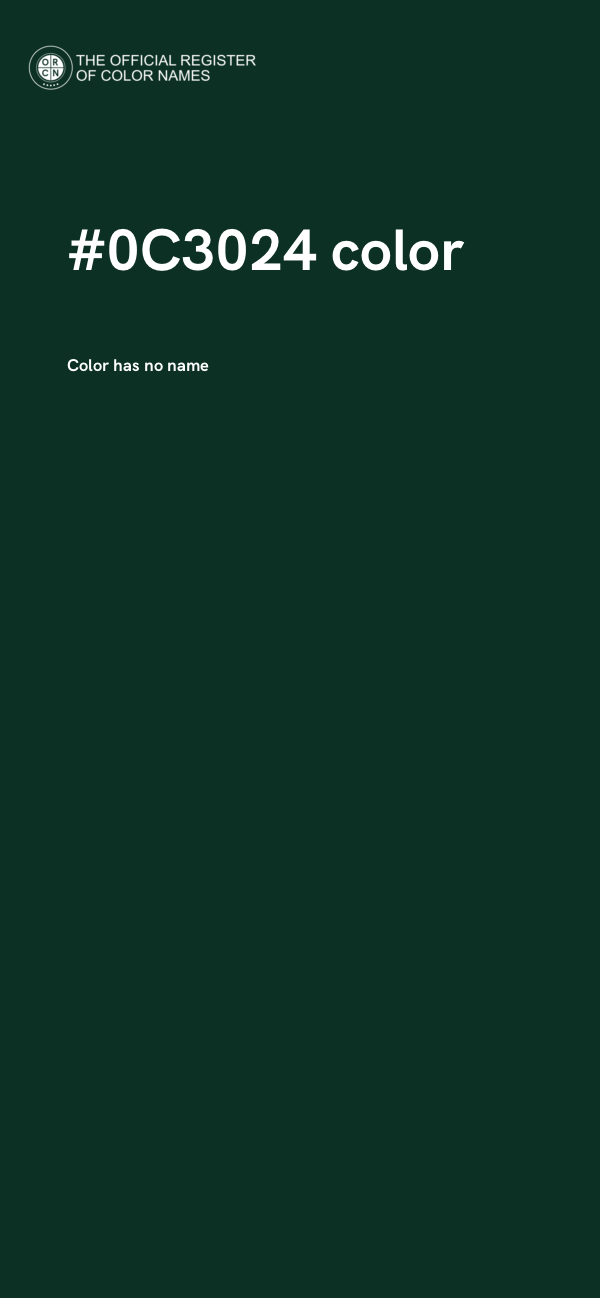 #0C3024 color image