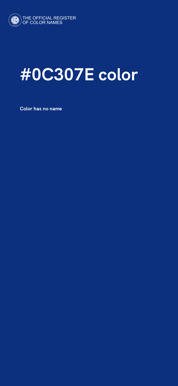 #0C307E color image