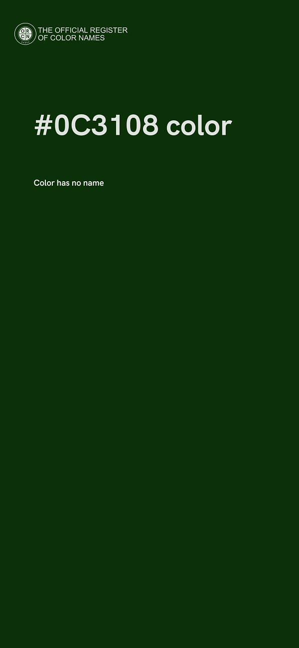 #0C3108 color image