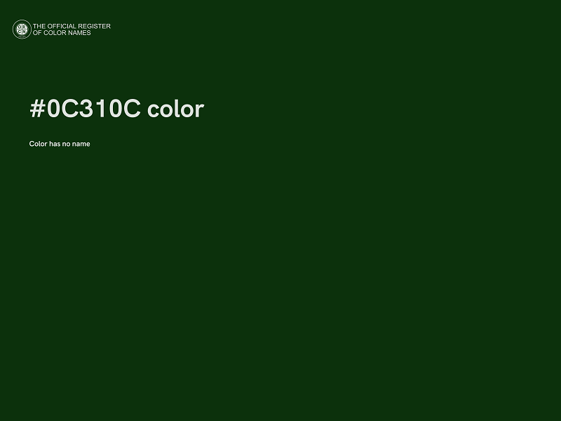 #0C310C color image