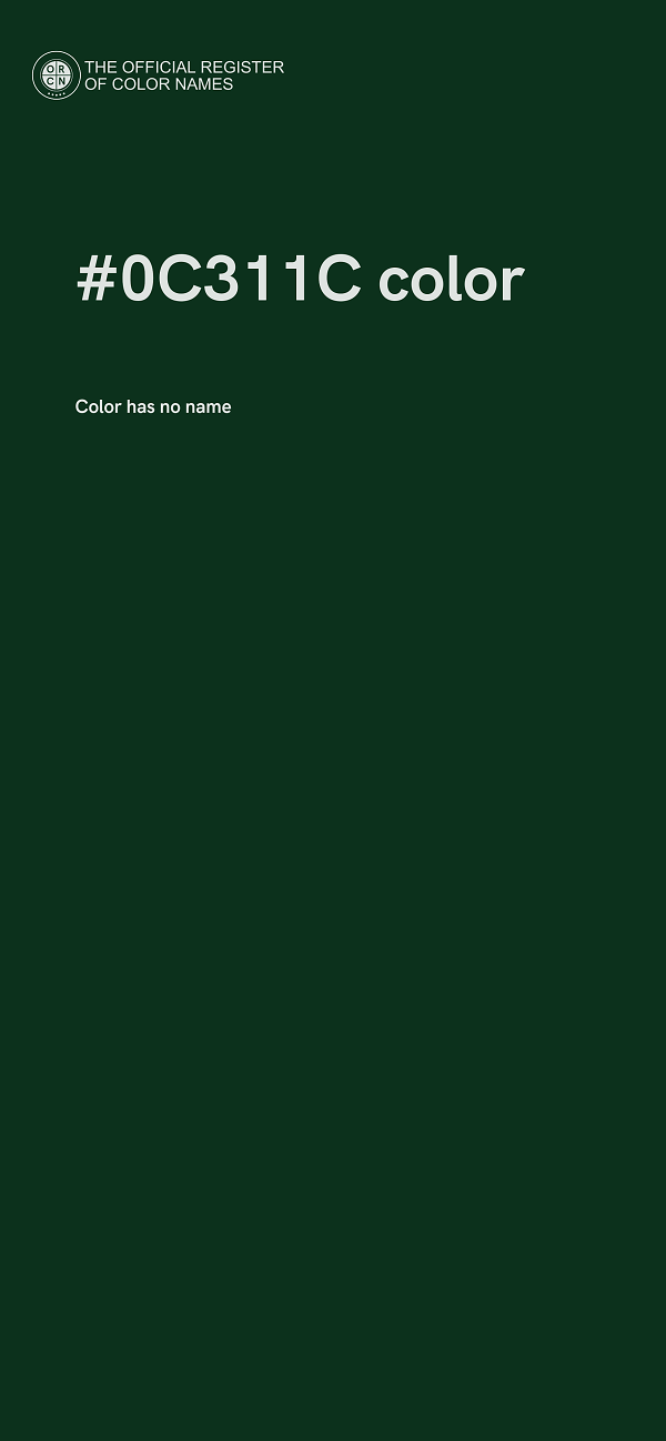 #0C311C color image