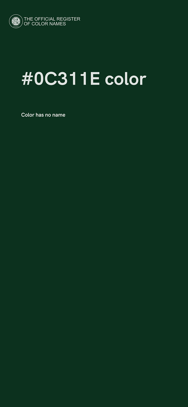#0C311E color image