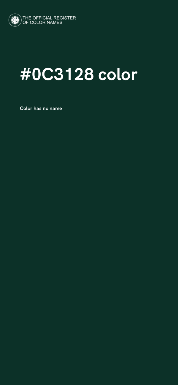#0C3128 color image