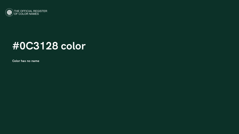#0C3128 color image