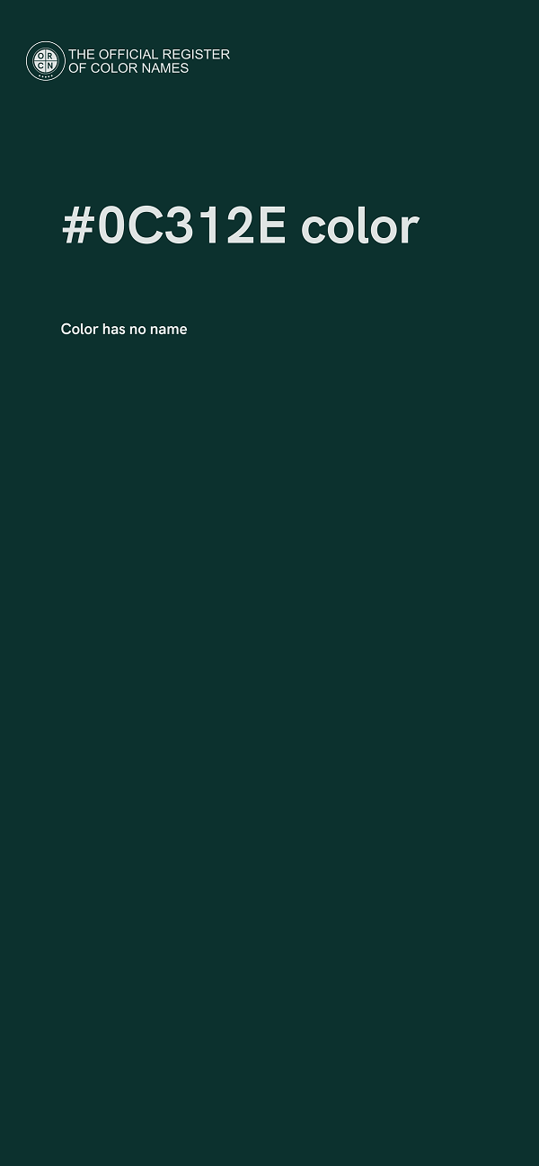 #0C312E color image