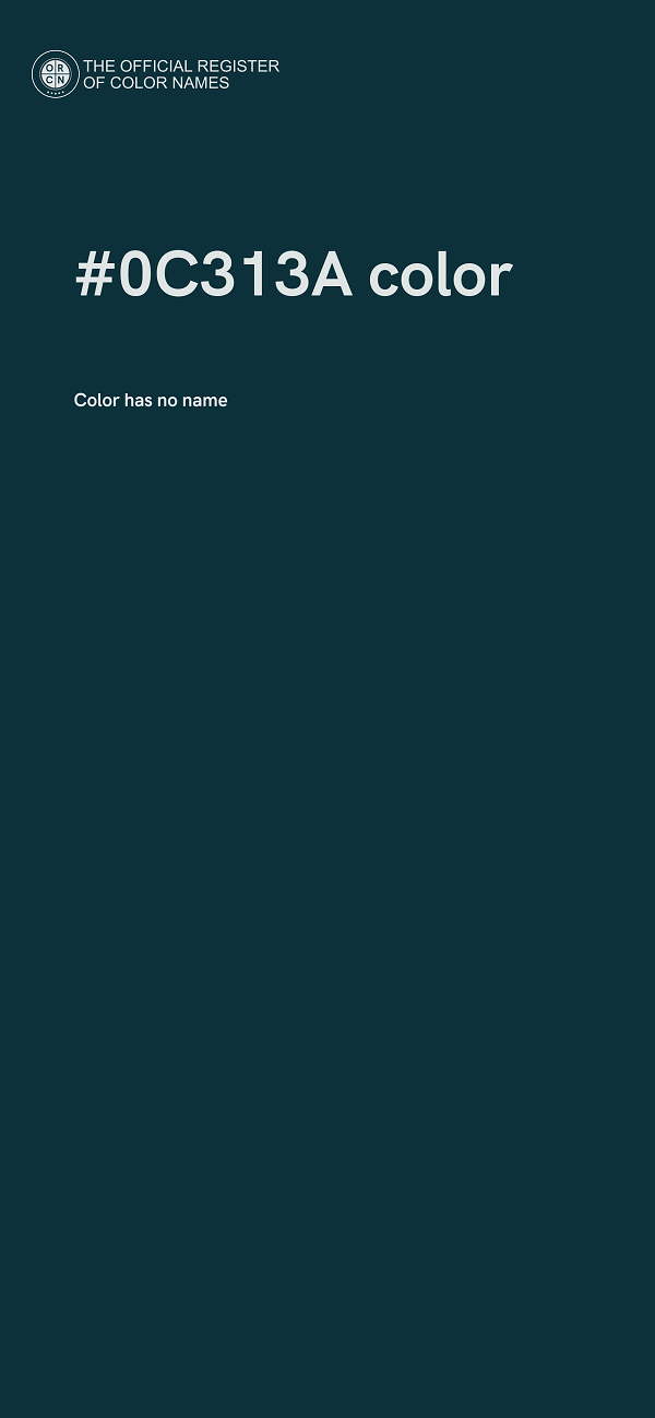 #0C313A color image