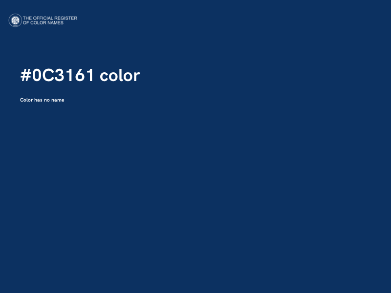 #0C3161 color image