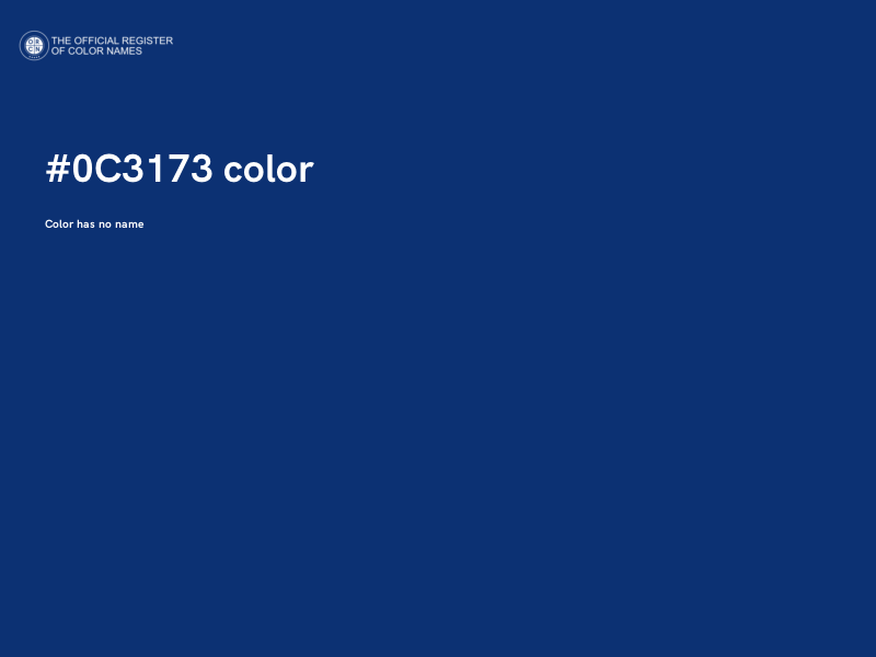 #0C3173 color image