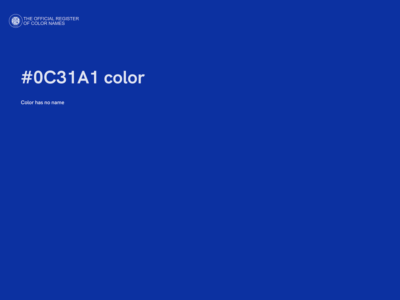 #0C31A1 color image