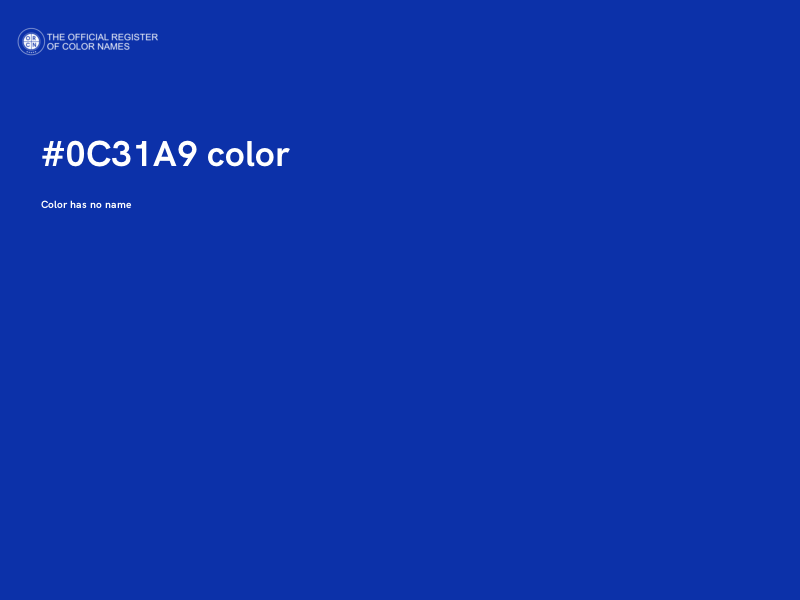 #0C31A9 color image
