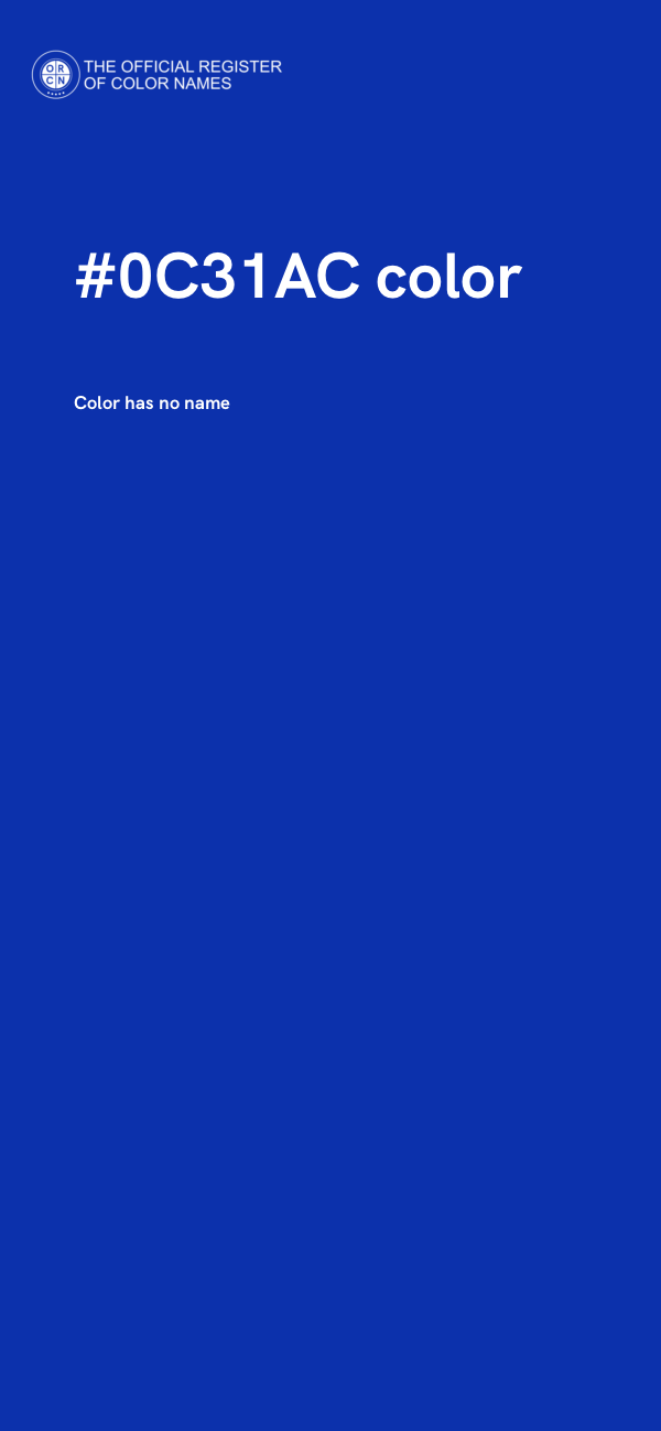 #0C31AC color image