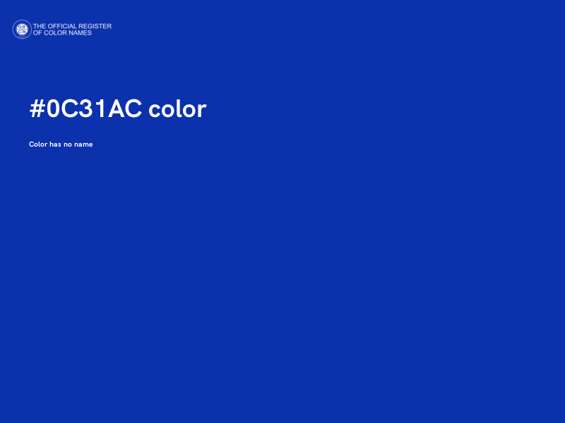 #0C31AC color image