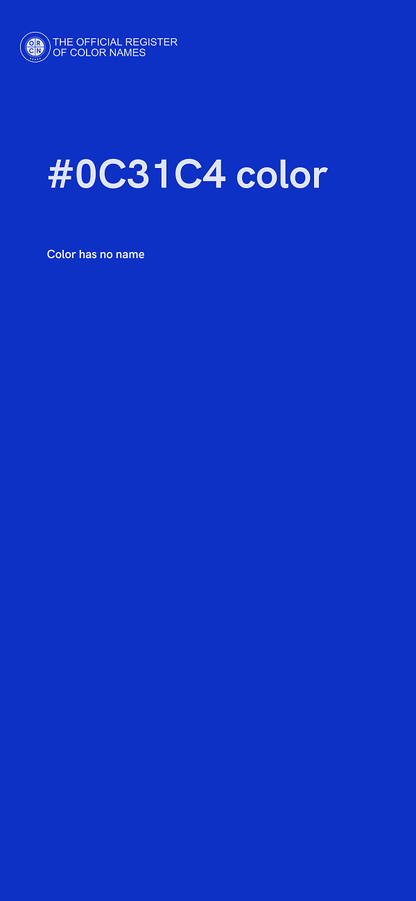 #0C31C4 color image