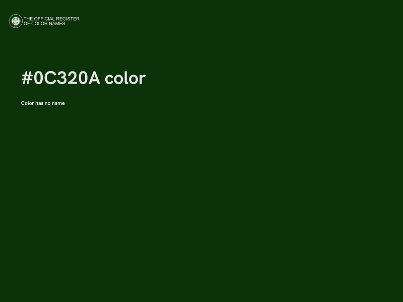 #0C320A color image