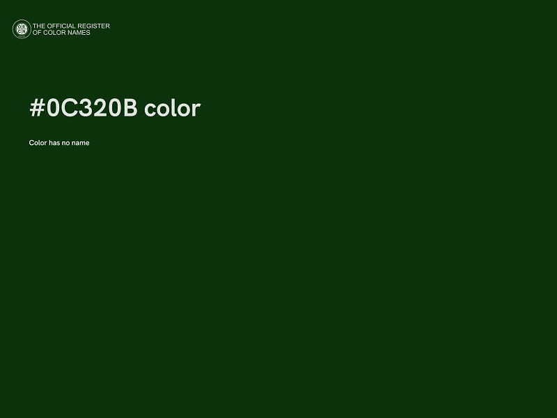 #0C320B color image