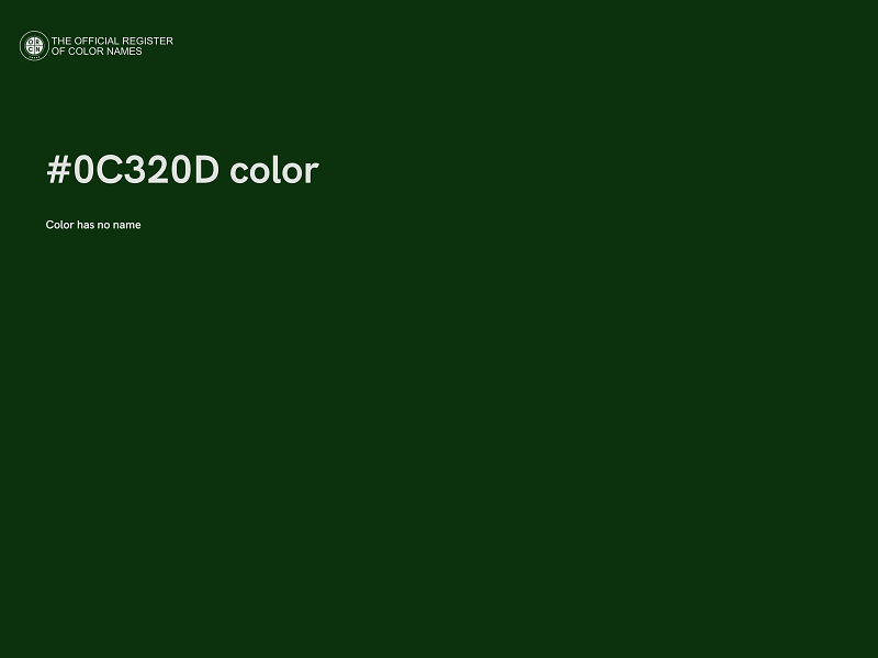 #0C320D color image