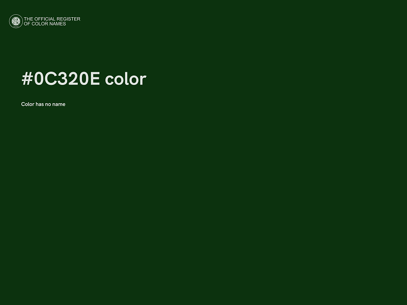 #0C320E color image