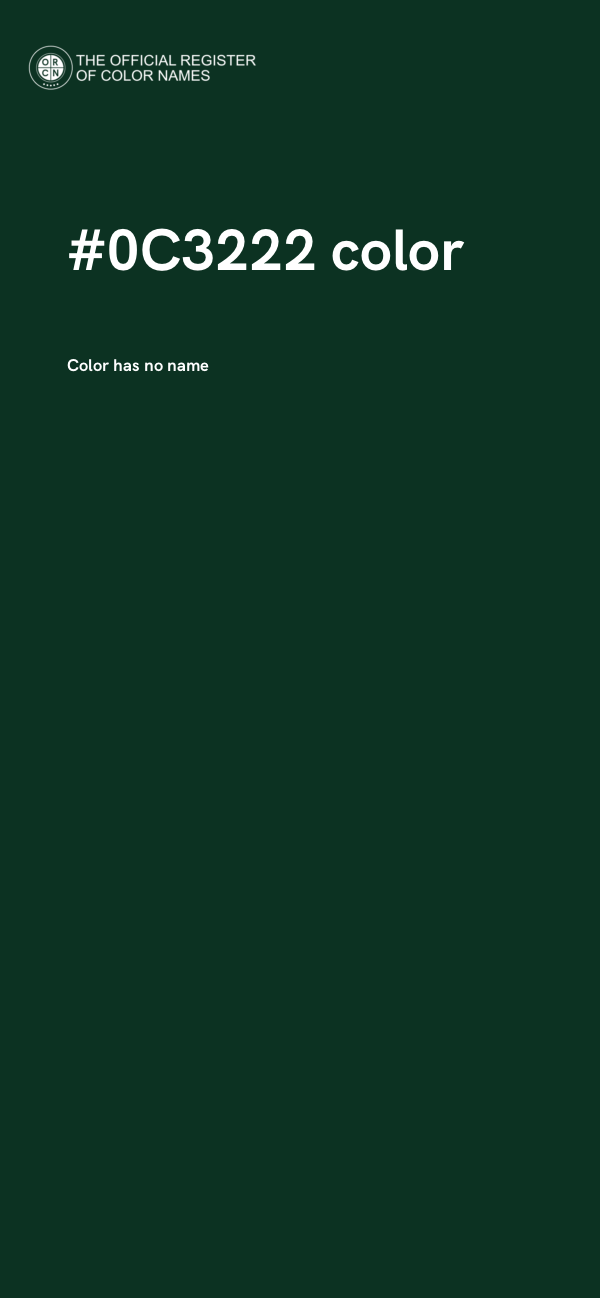 #0C3222 color image