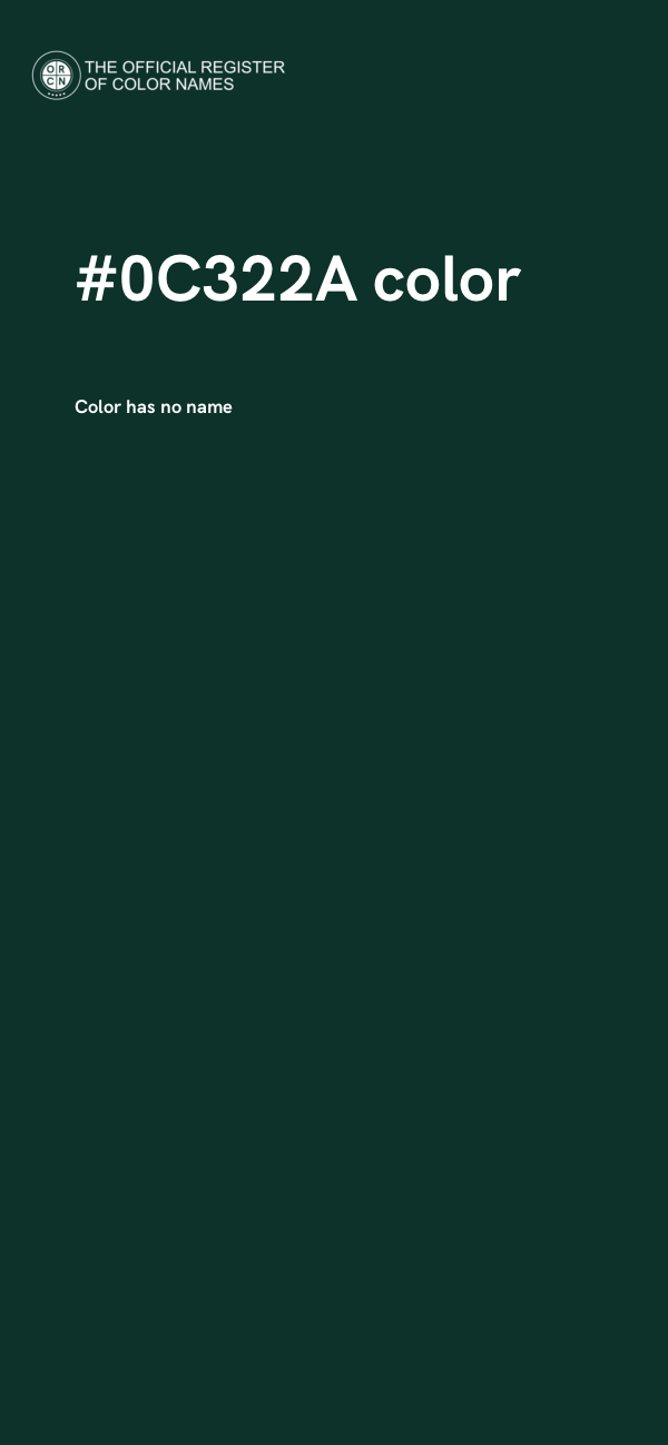 #0C322A color image