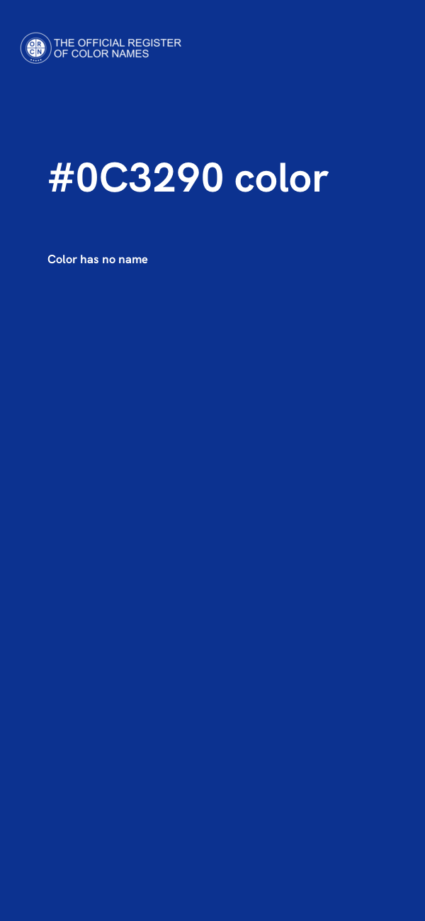 #0C3290 color image