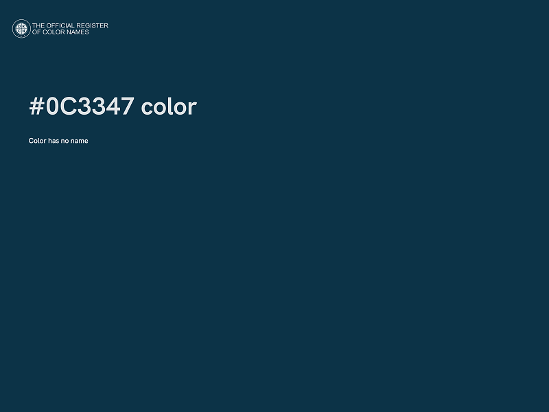 #0C3347 color image