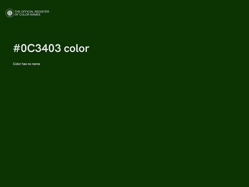 #0C3403 color image