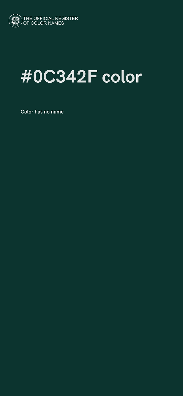 #0C342F color image