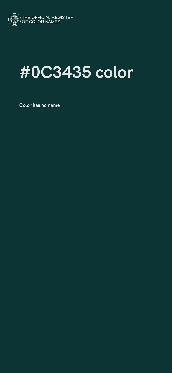 #0C3435 color image