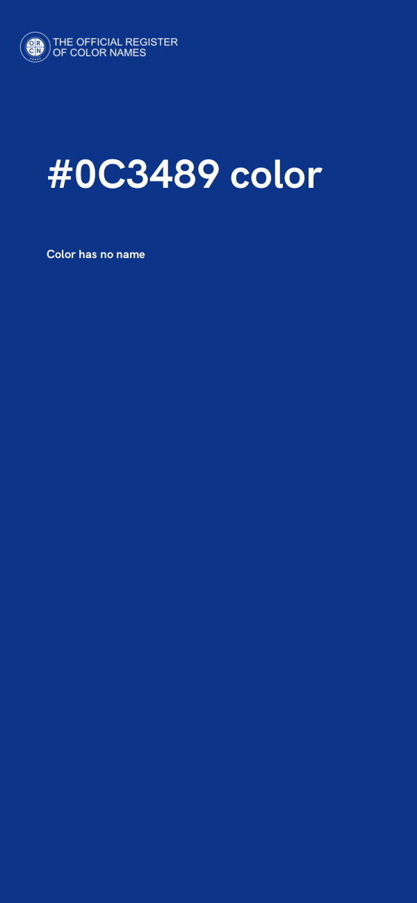 #0C3489 color image